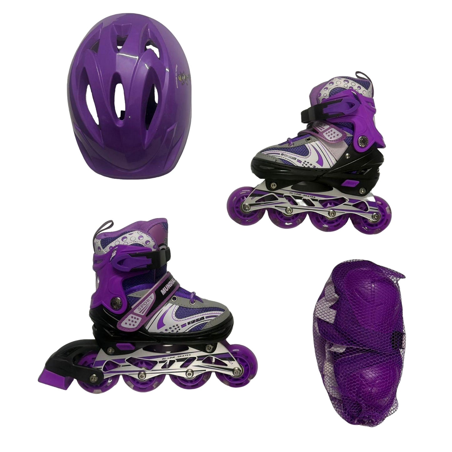 Kit Patines Niñas Expandible Semiprofesional Sports