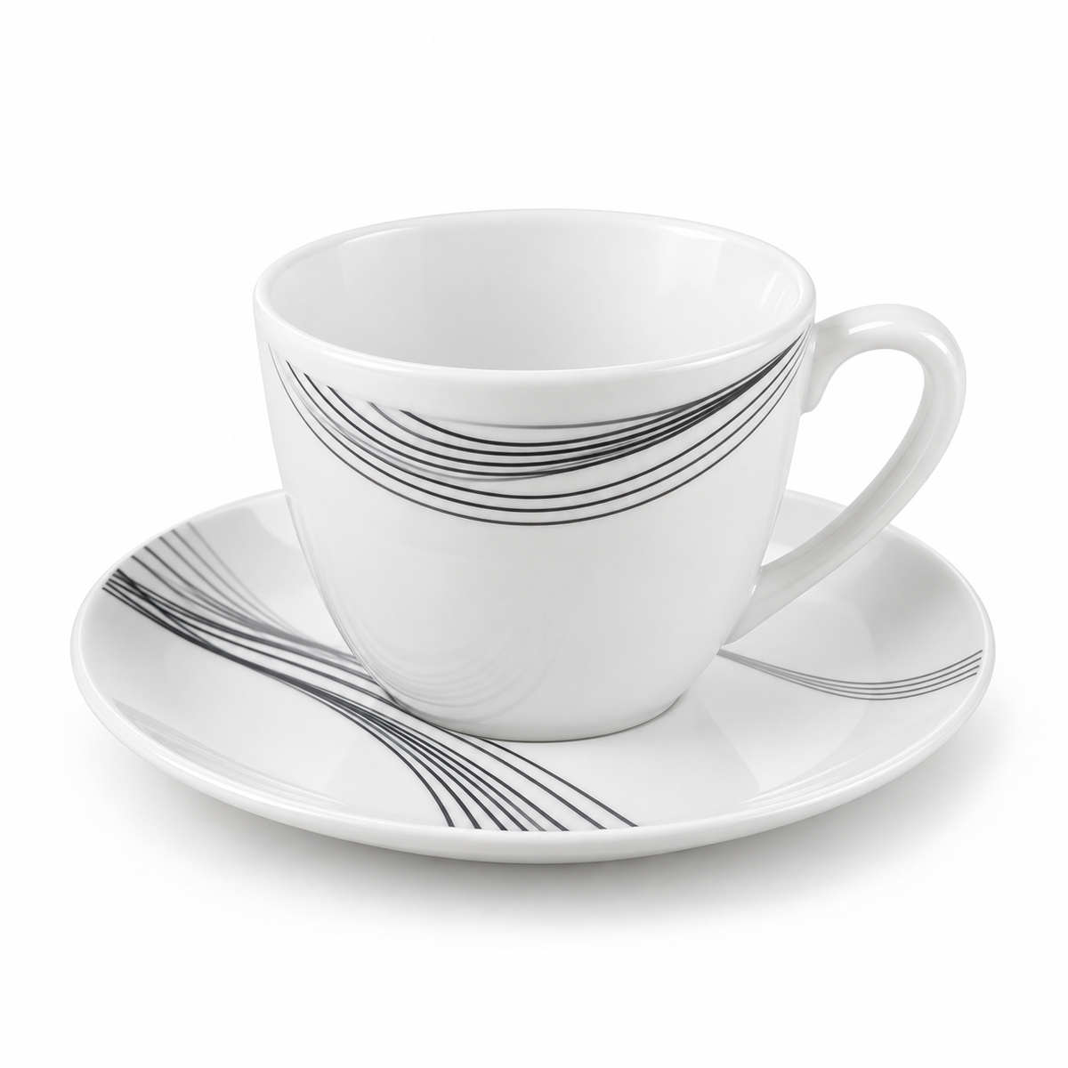 Comedor Sonic Negro de 4 Puestos con Sillas Emma Estándar y Pocillos Gratis