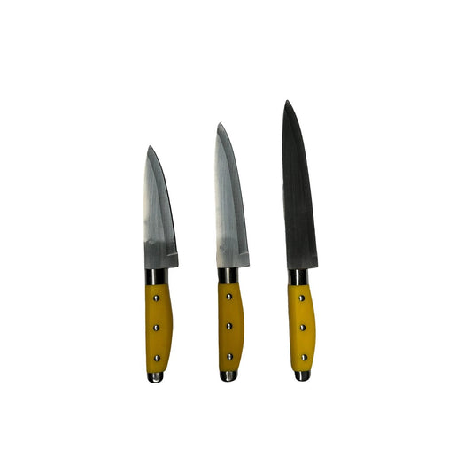 Set de 3 Cuchillos Stainless Steel,