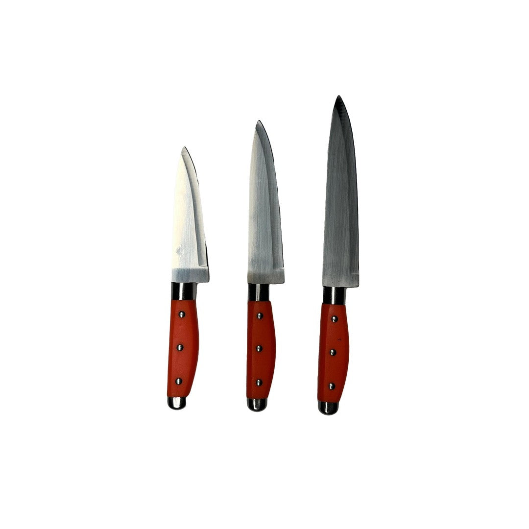 Set de 3 Cuchillos Stainless Steel,