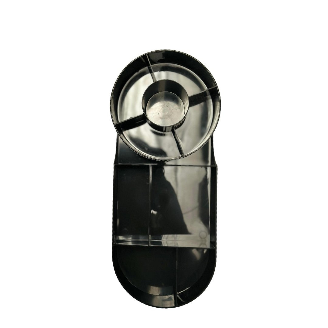 Organizador de Maquillaje Negro con Compartimentos ST06