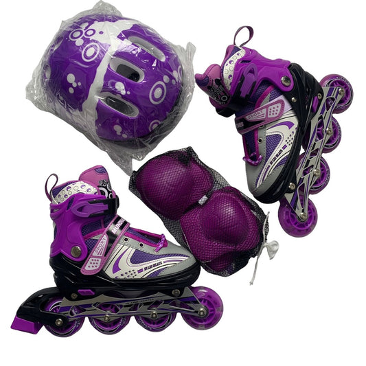 Kit Patines Niñas Expandible Semiprofesional Sports