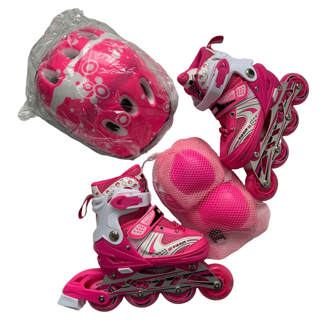 Kit Patines Niñas Expandible Semiprofesional Sports