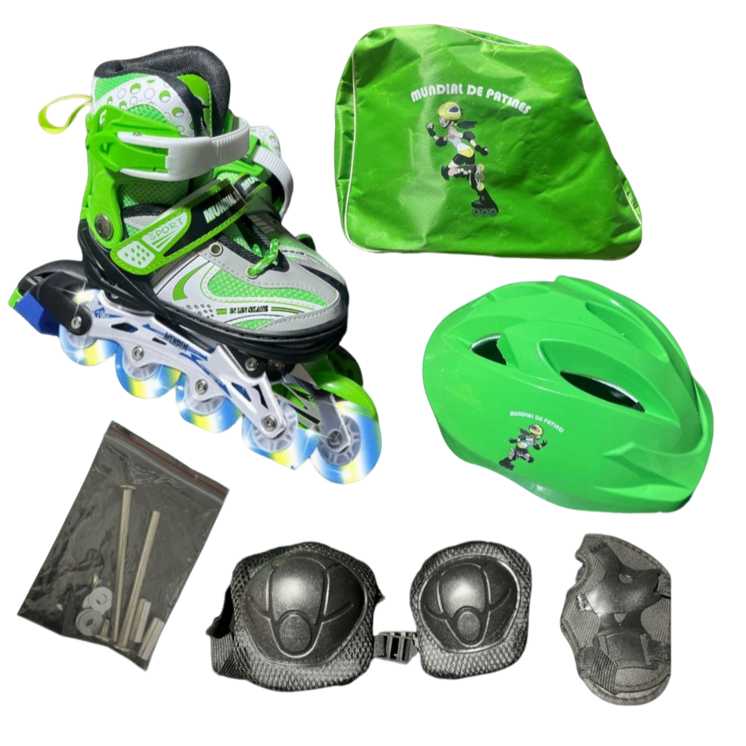 Kit Patines Niñas Expandible Semiprofesional Sports