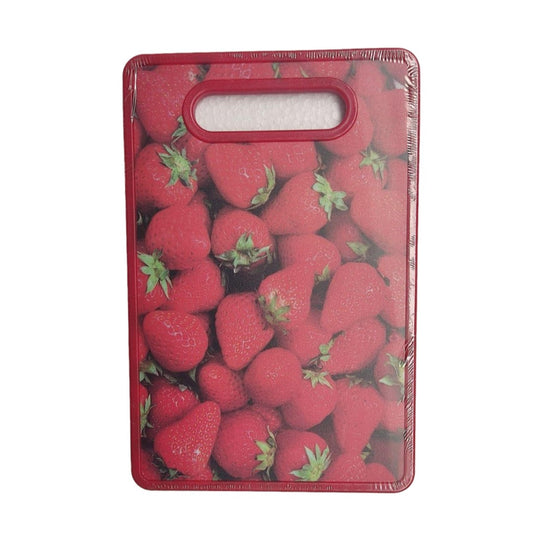 Tabla de Picar Decorada Frutas GDE 23x37CM