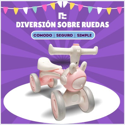 Triciclo de impulso con luces y sonido