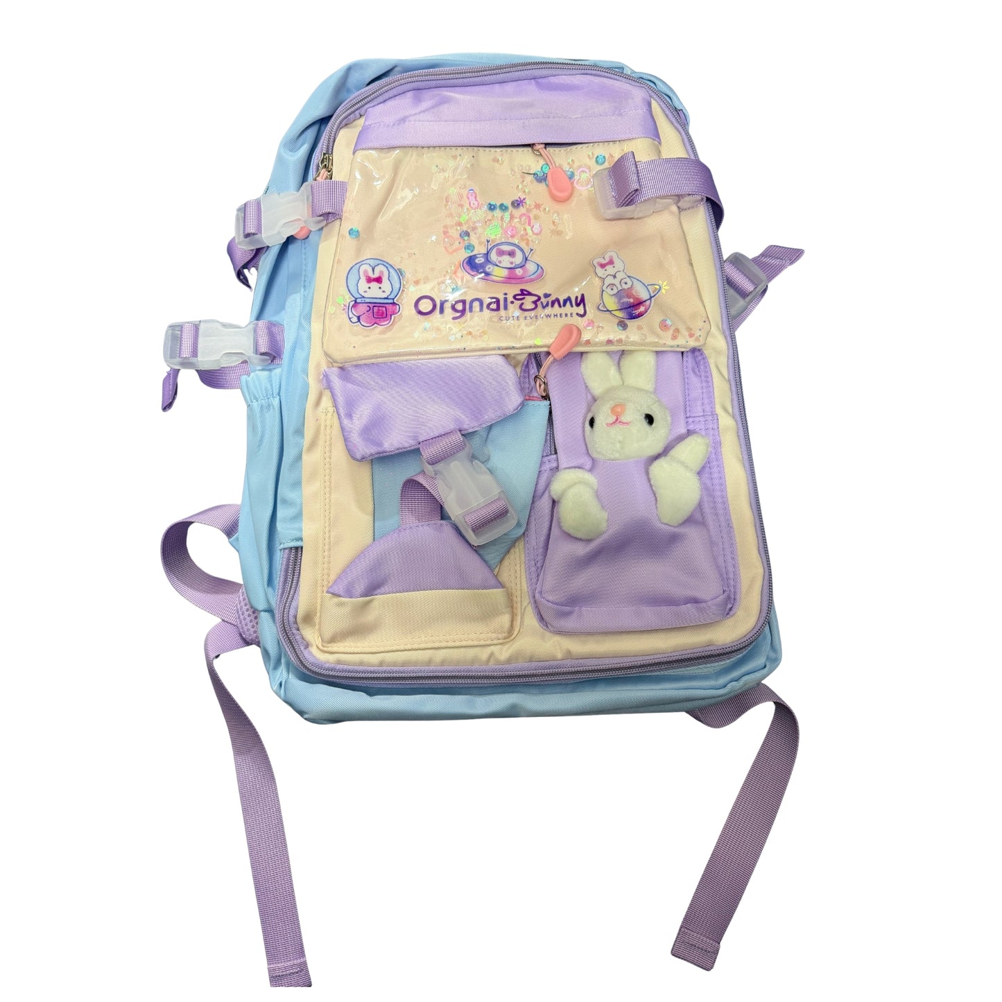 Maleta escolar Orgnai Bunny con diseño funcional para niñas y estudiantes