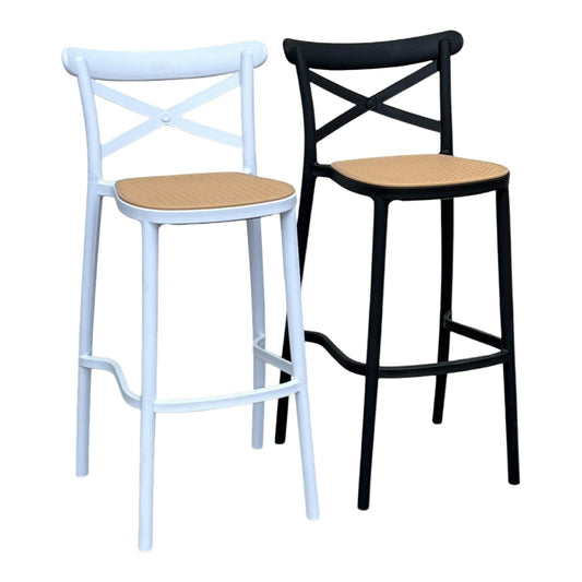 Butaco Alto Cruz Rústico, SET X4