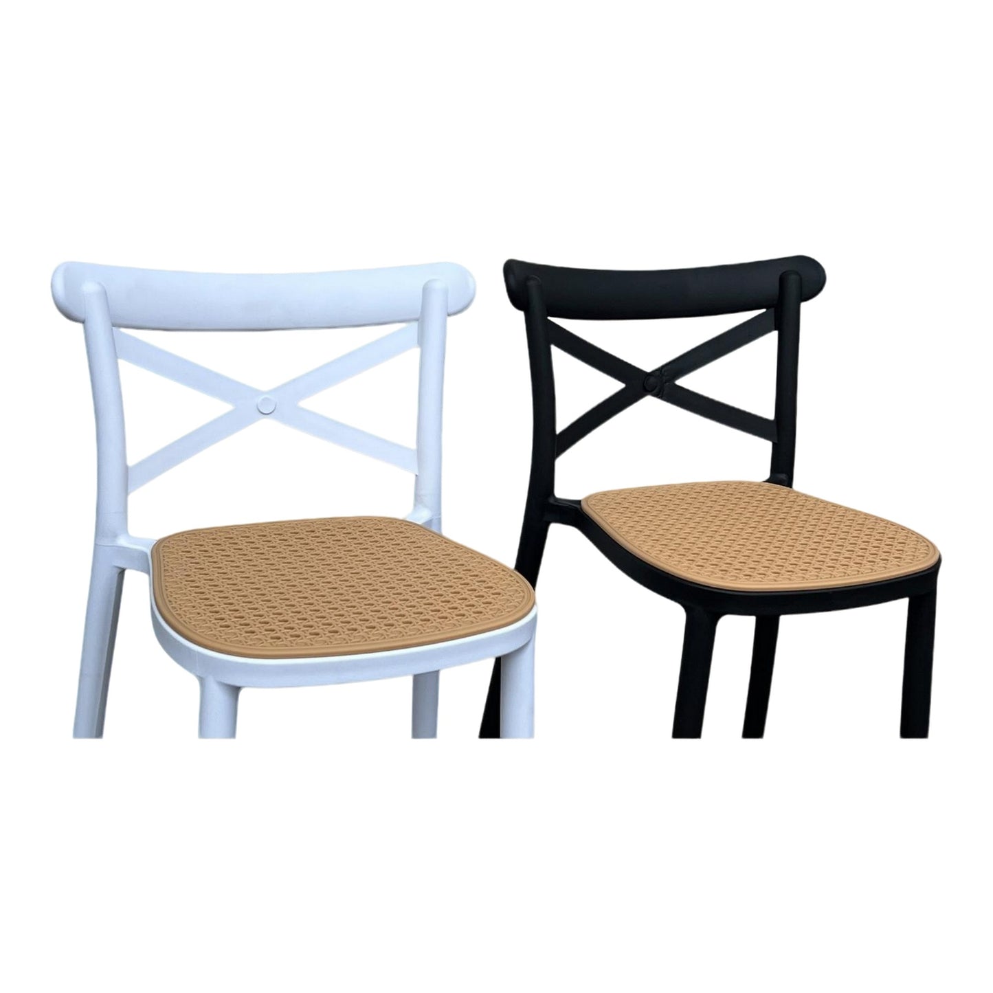 Butaco Alto Cruz Rústico SET X2