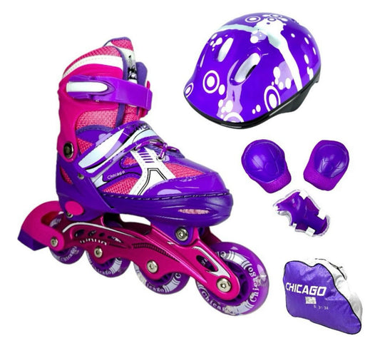 Kit Patines Iniciación Chicago Niños y Niñas