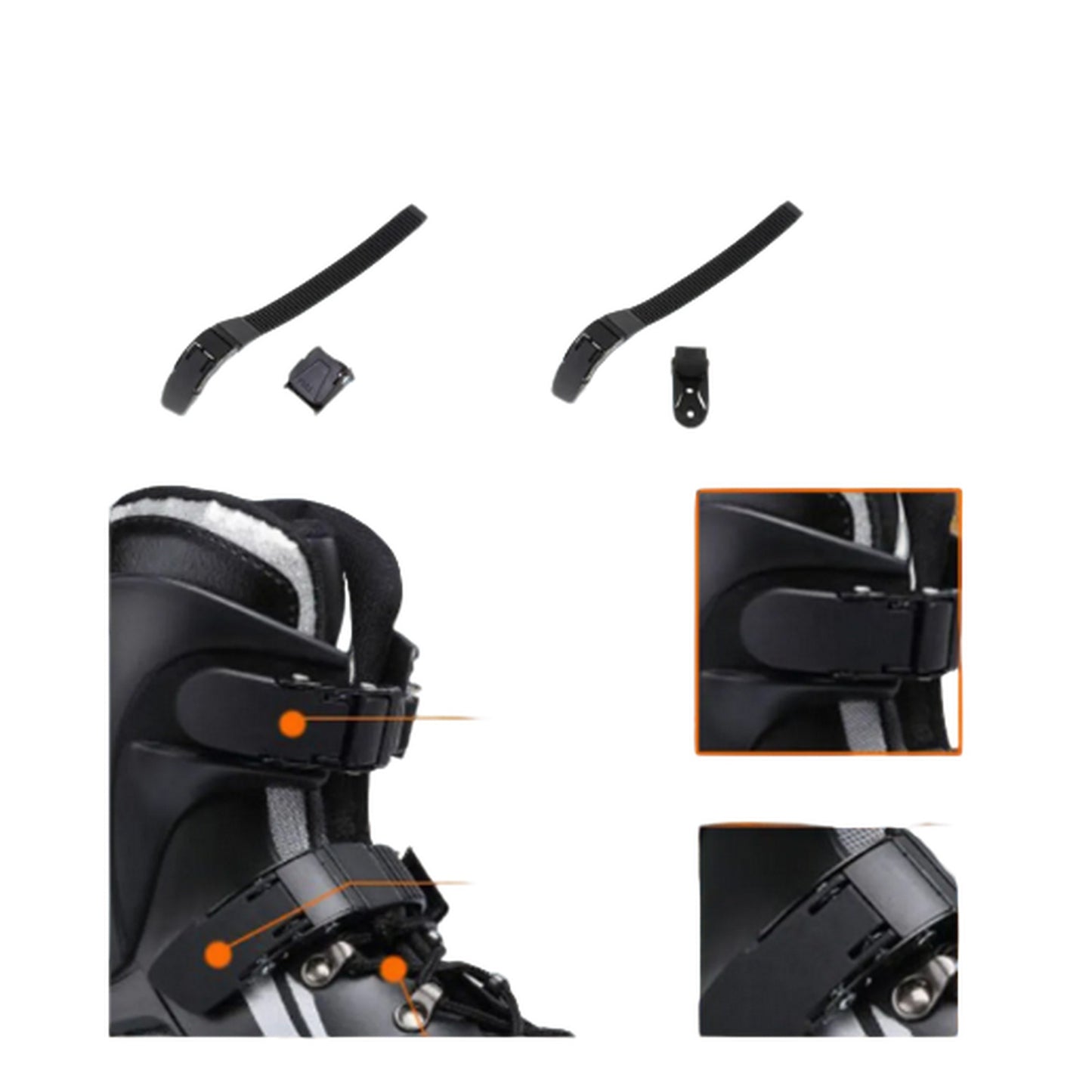 Cierre Juego De Correa Con Broche Patín Semiprofesional SET X2