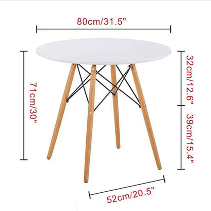 Mesa redonda Eames de 80 cm para comedor, hogar o compra mayorista