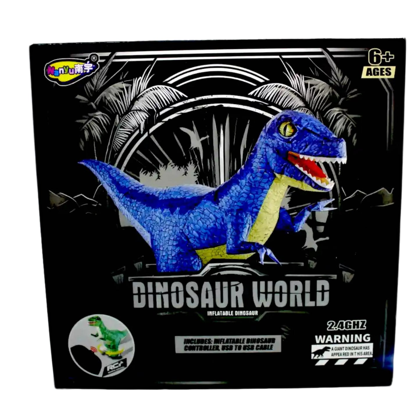 Dinosaurio Inflable a Control Remoto con Movimiento Realista tamaño pequeño