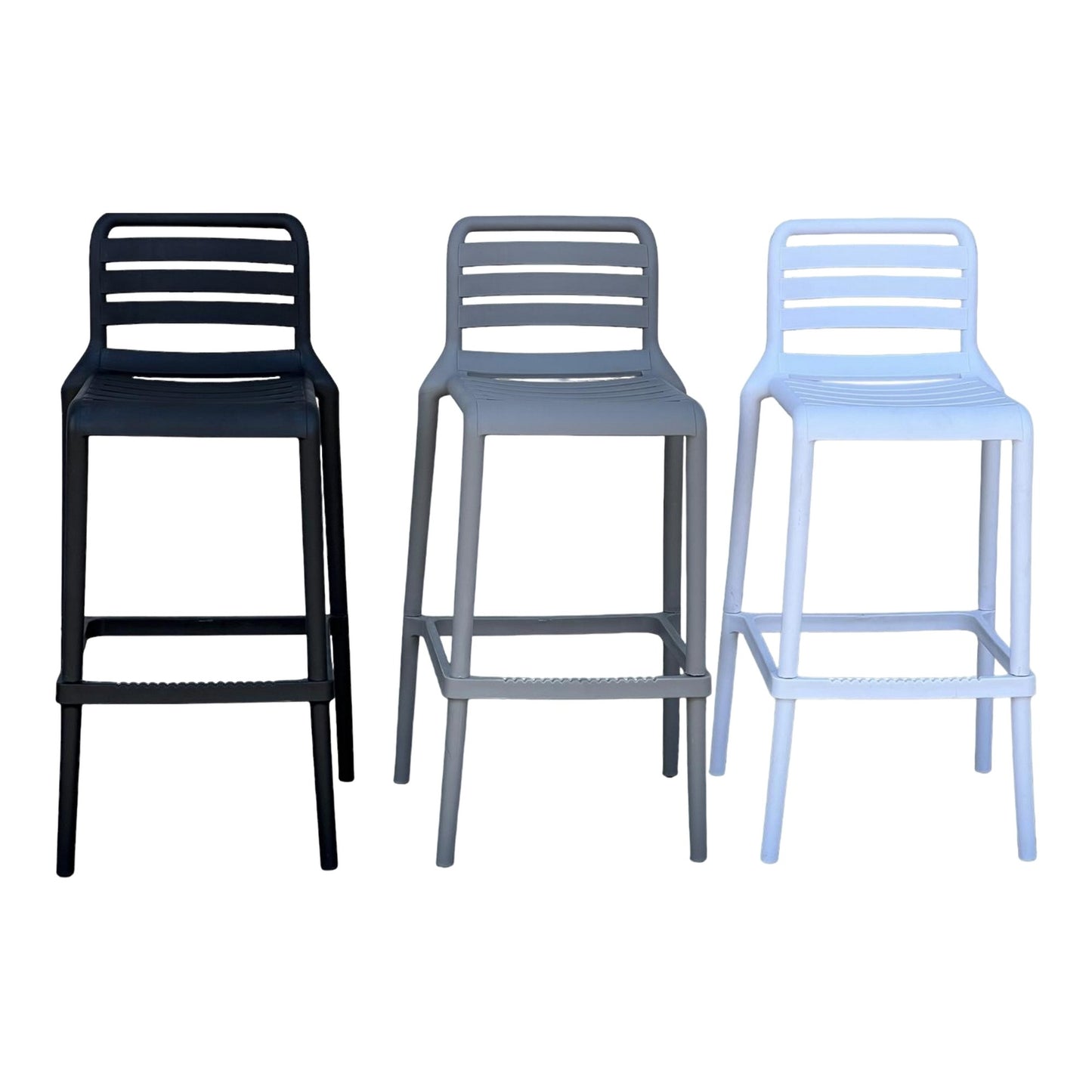 Butaco Alto Respaldo Listado, SET X2