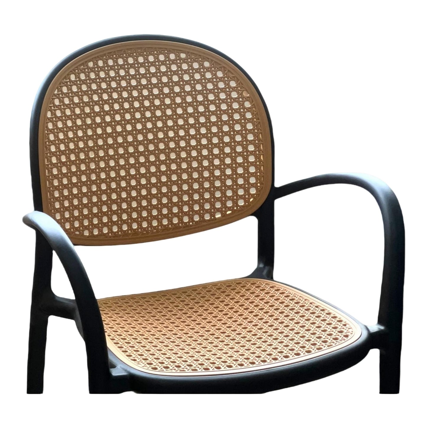 Silla Verano En Polipropileno Tipo Mimbre Con Brazos