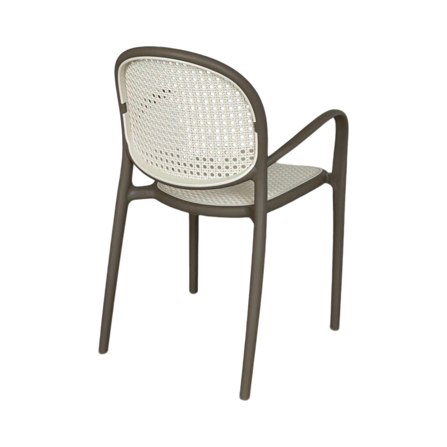 Silla Verano En Polipropileno Tipo Mimbre Con Brazos