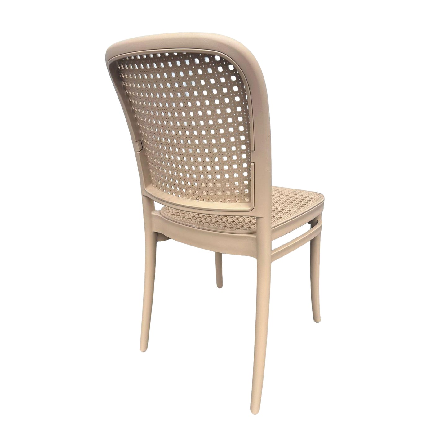 Silla En Polipropileno Solea Redonda Tipo Mimbre