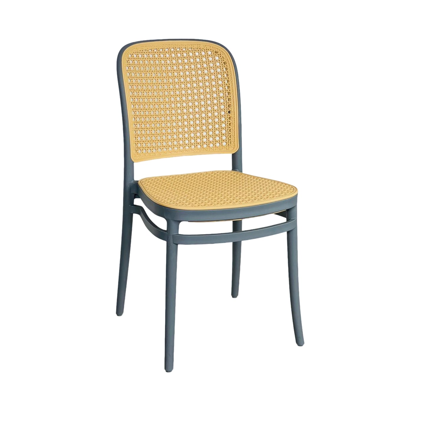 Silla En Polipropileno Solea Redonda Tipo Mimbre