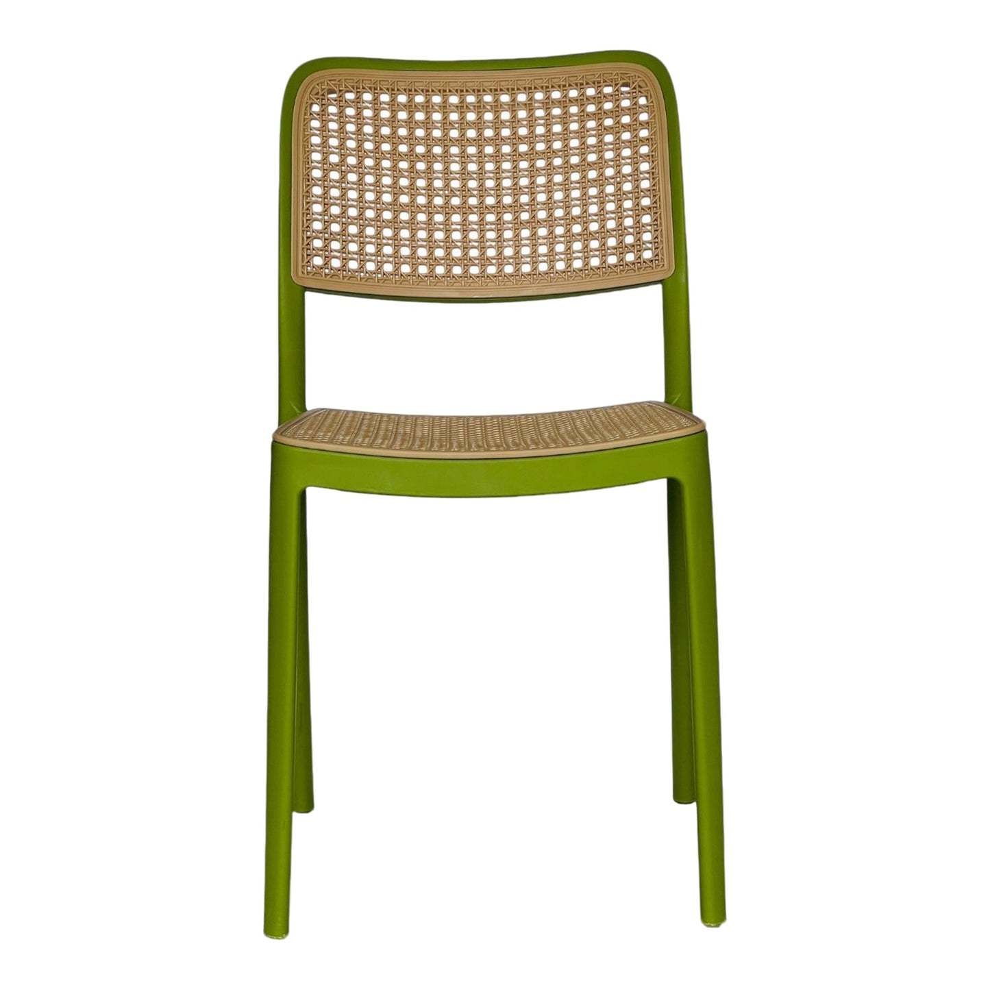 Silla En Polipropileno Solea Cuadrada Tipo Mimbre