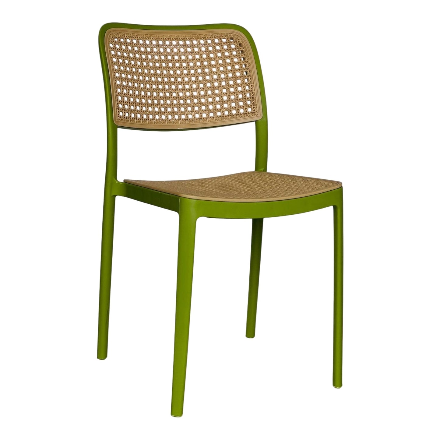 Silla En Polipropileno Solea Cuadrada Tipo Mimbre