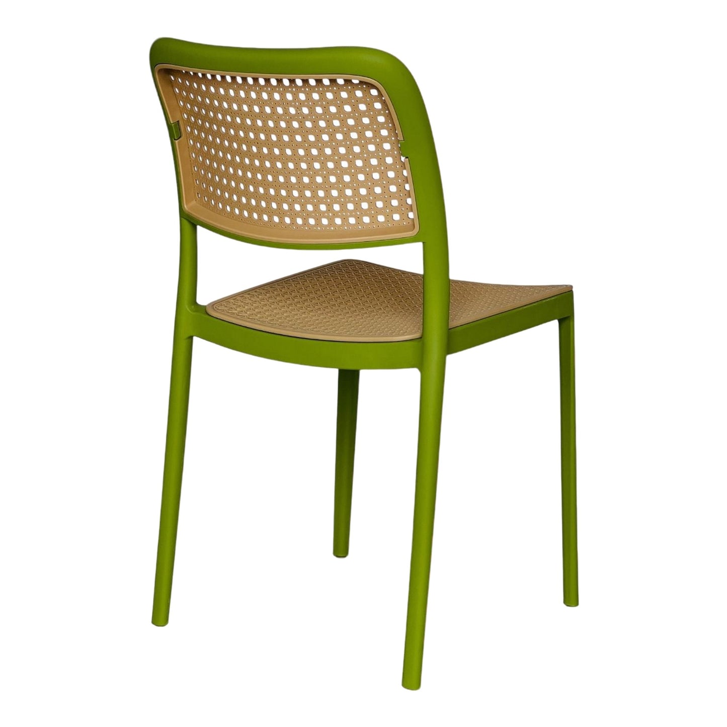 Silla En Polipropileno Solea Cuadrada Tipo Mimbre