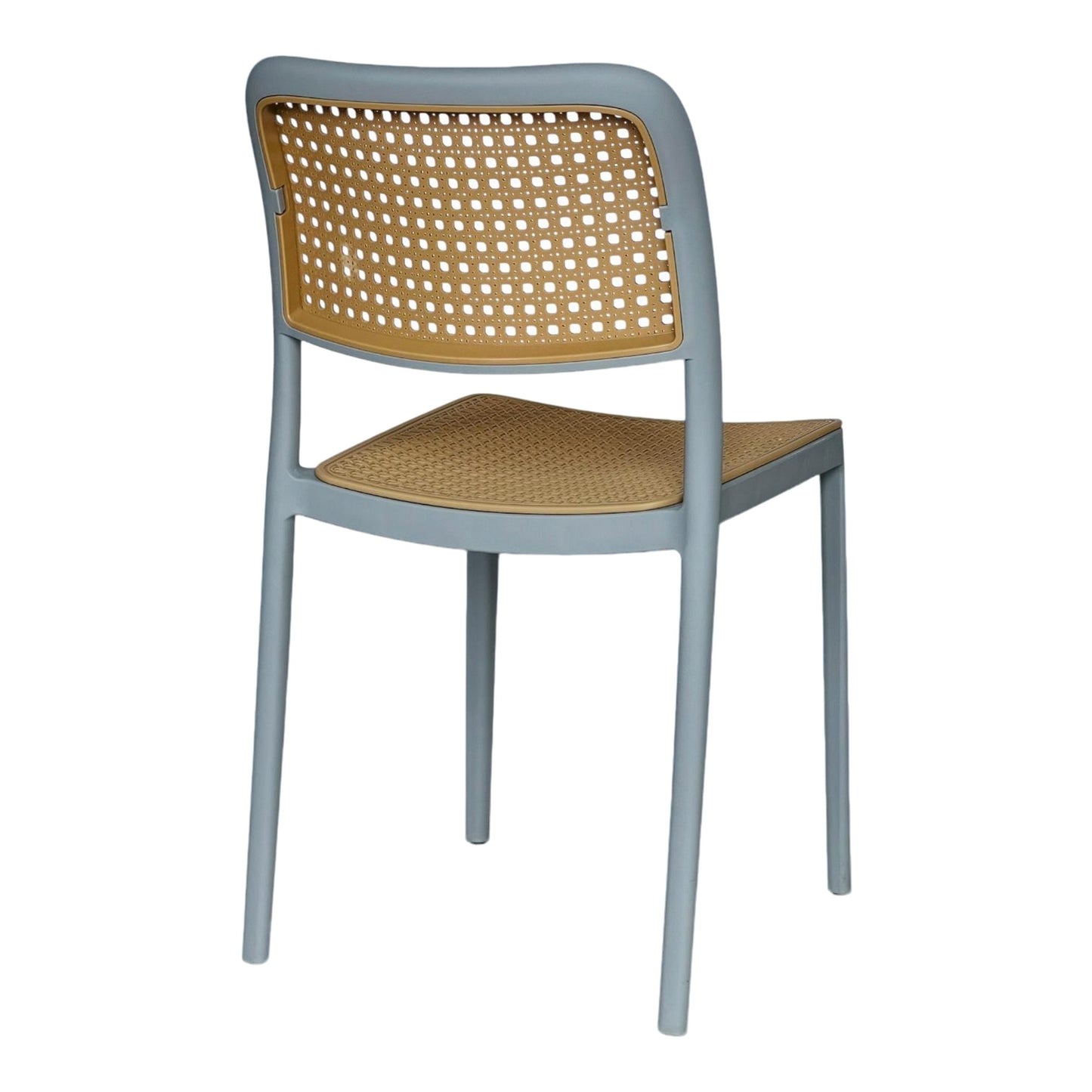 Silla En Polipropileno Solea Cuadrada Tipo Mimbre