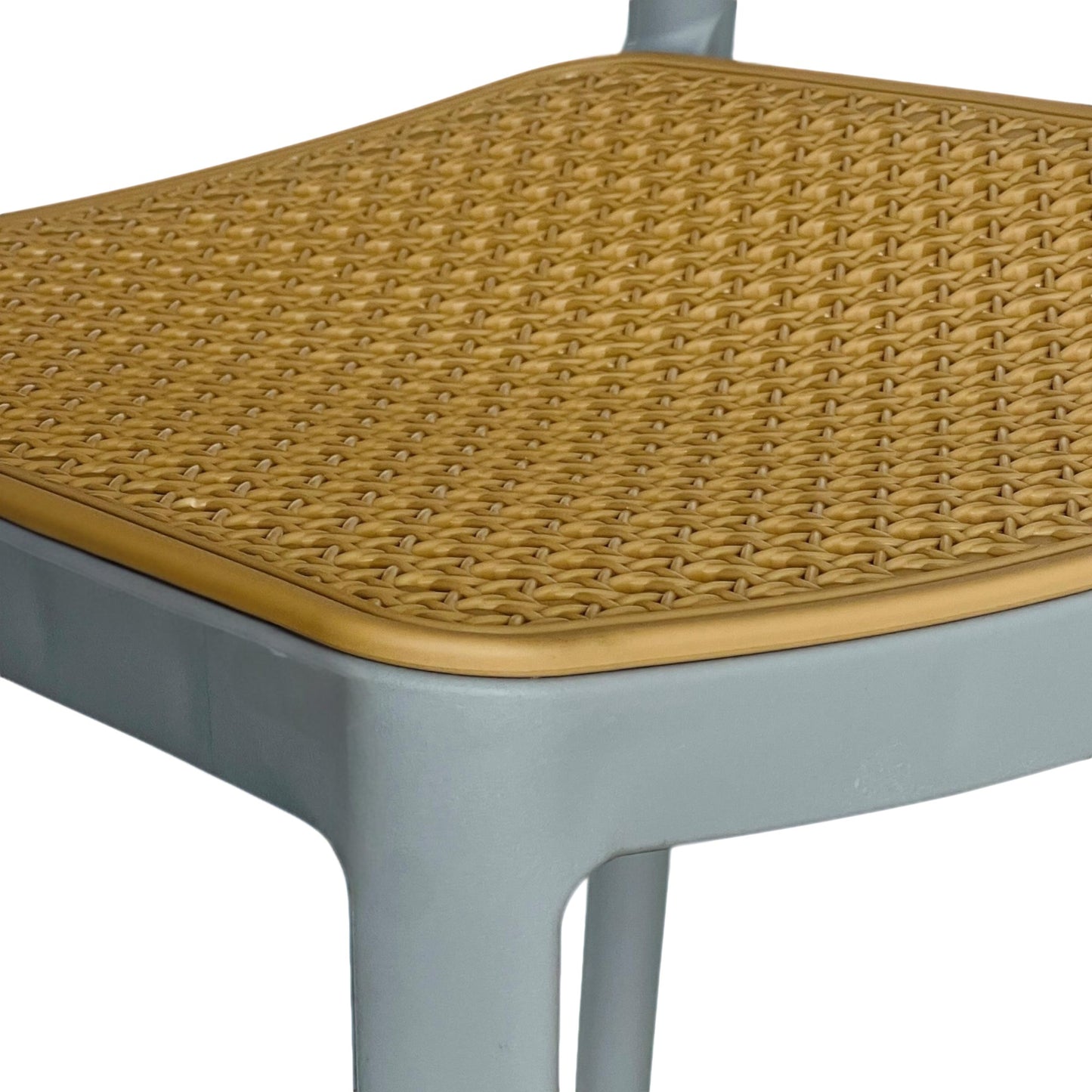 Silla En Polipropileno Solea Cuadrada Tipo Mimbre