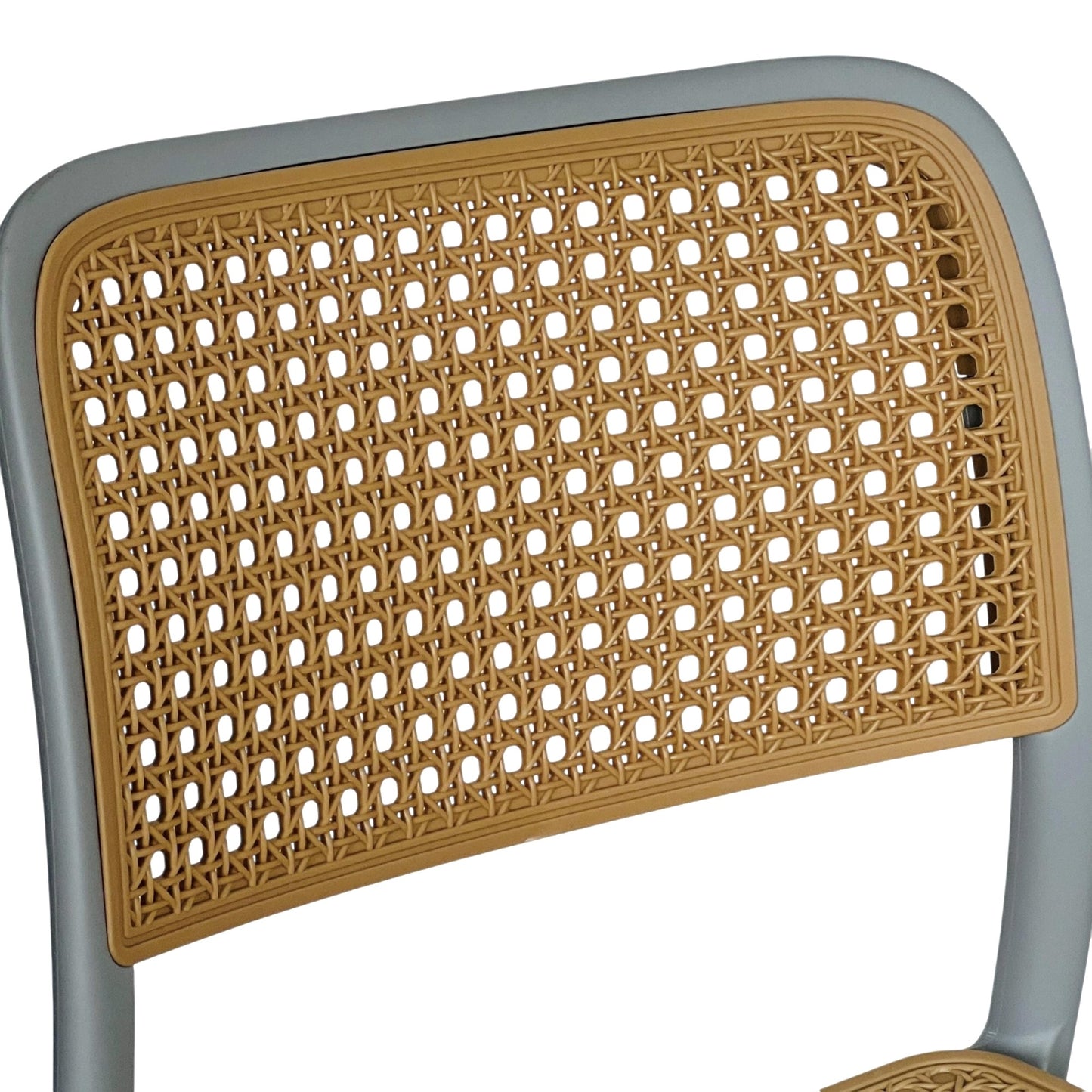 Silla En Polipropileno Solea Cuadrada Tipo Mimbre