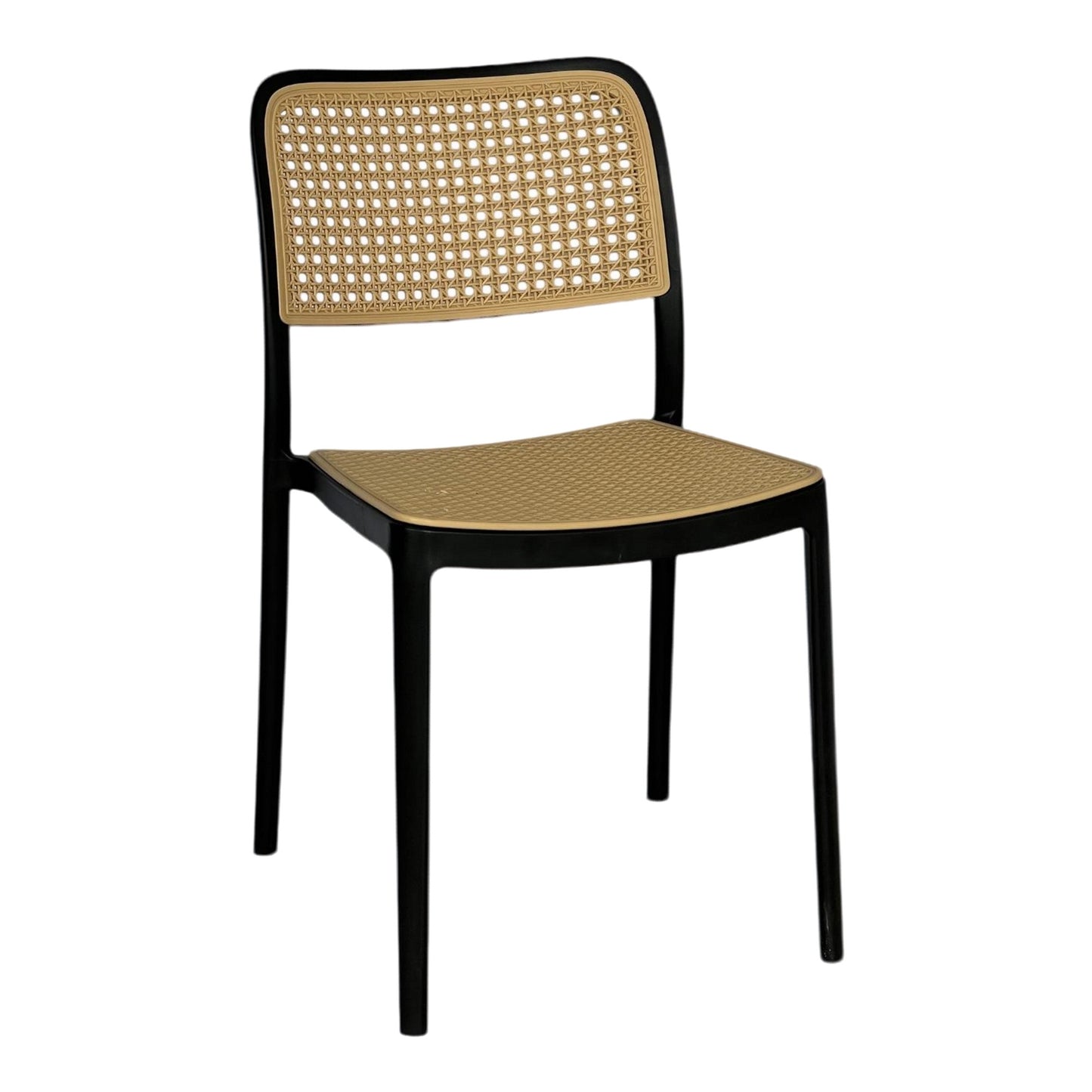 Silla En Polipropileno Solea Cuadrada Tipo Mimbre