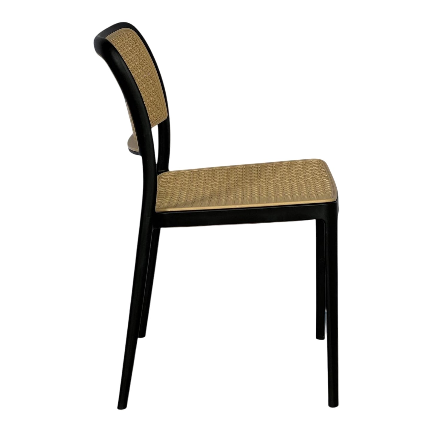Silla En Polipropileno Solea Cuadrada Tipo Mimbre