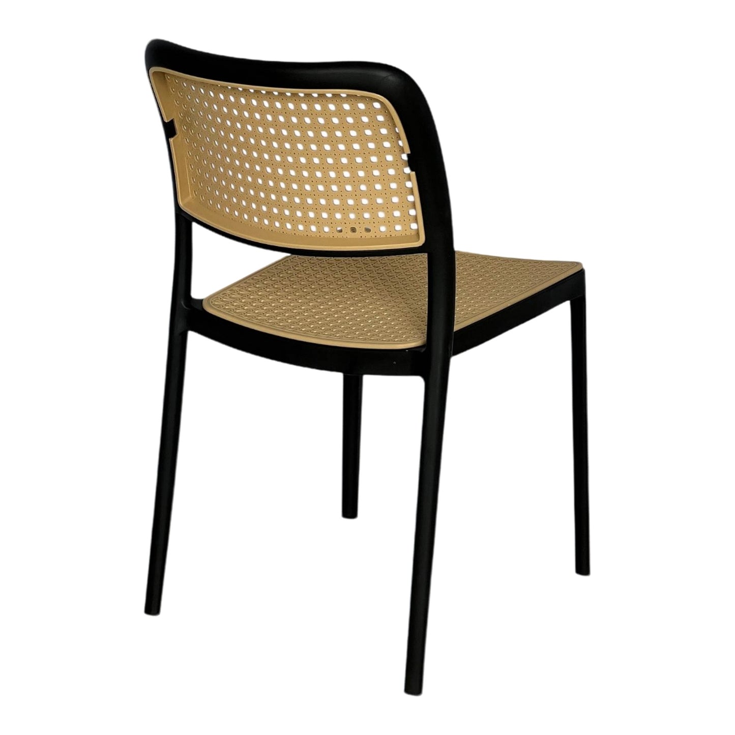 Silla En Polipropileno Solea Cuadrada Tipo Mimbre