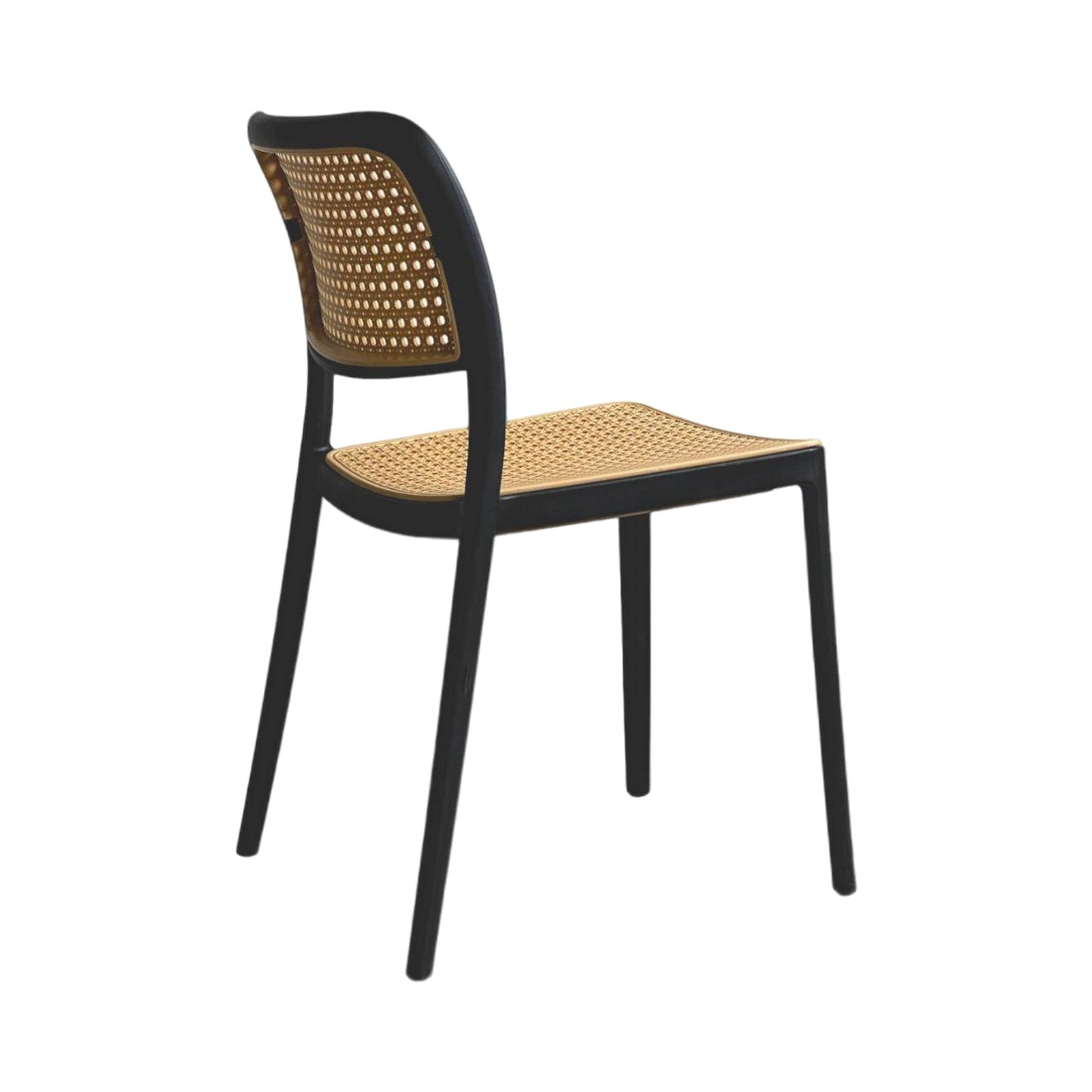 Silla En Polipropileno Solea Cuadrada Tipo Mimbre
