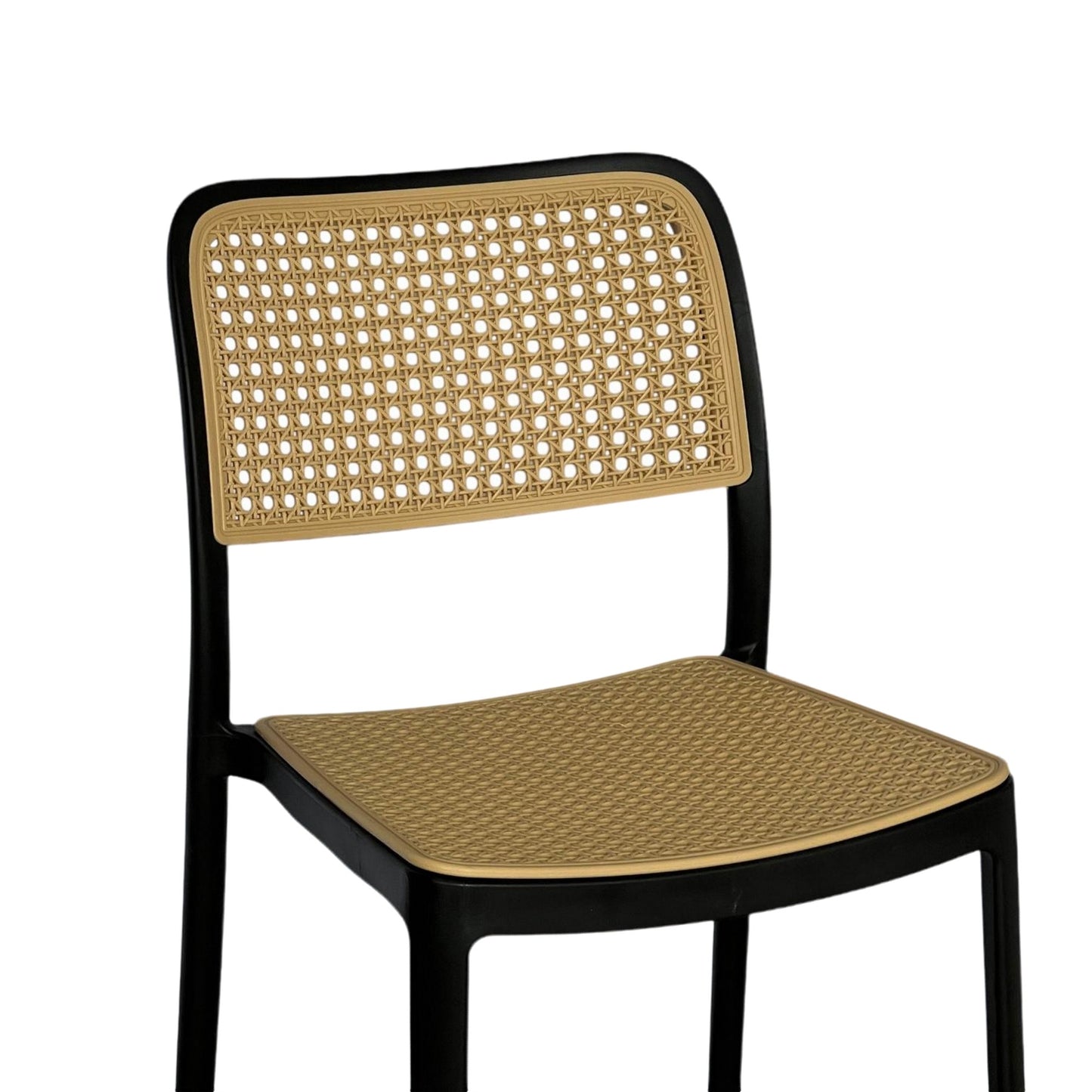 Silla En Polipropileno Solea Cuadrada Tipo Mimbre