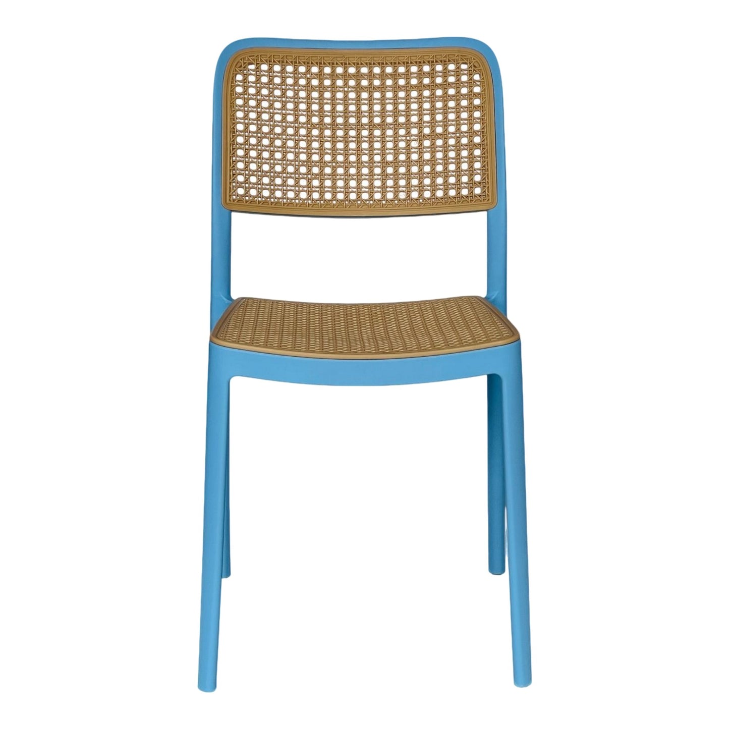 Silla En Polipropileno Solea Cuadrada Tipo Mimbre