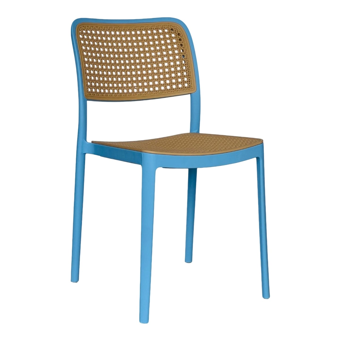 Silla En Polipropileno Solea Cuadrada Tipo Mimbre