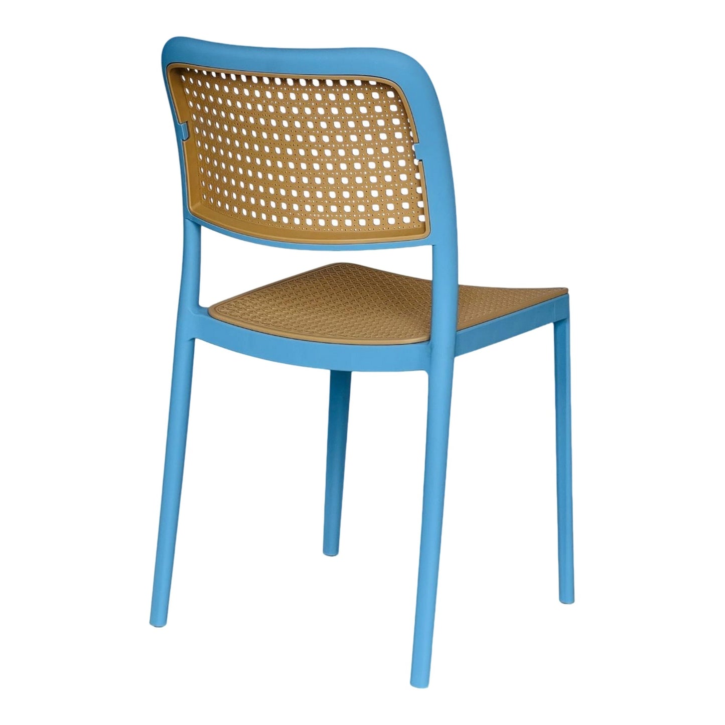 Silla En Polipropileno Solea Cuadrada Tipo Mimbre