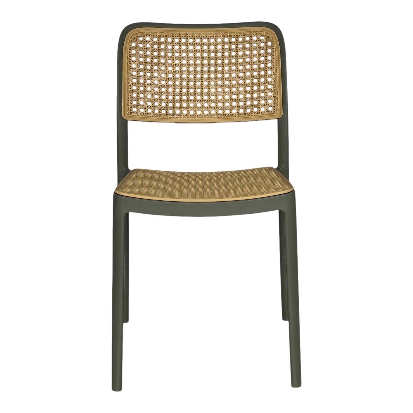 Silla En Polipropileno Solea Cuadrada Tipo Mimbre