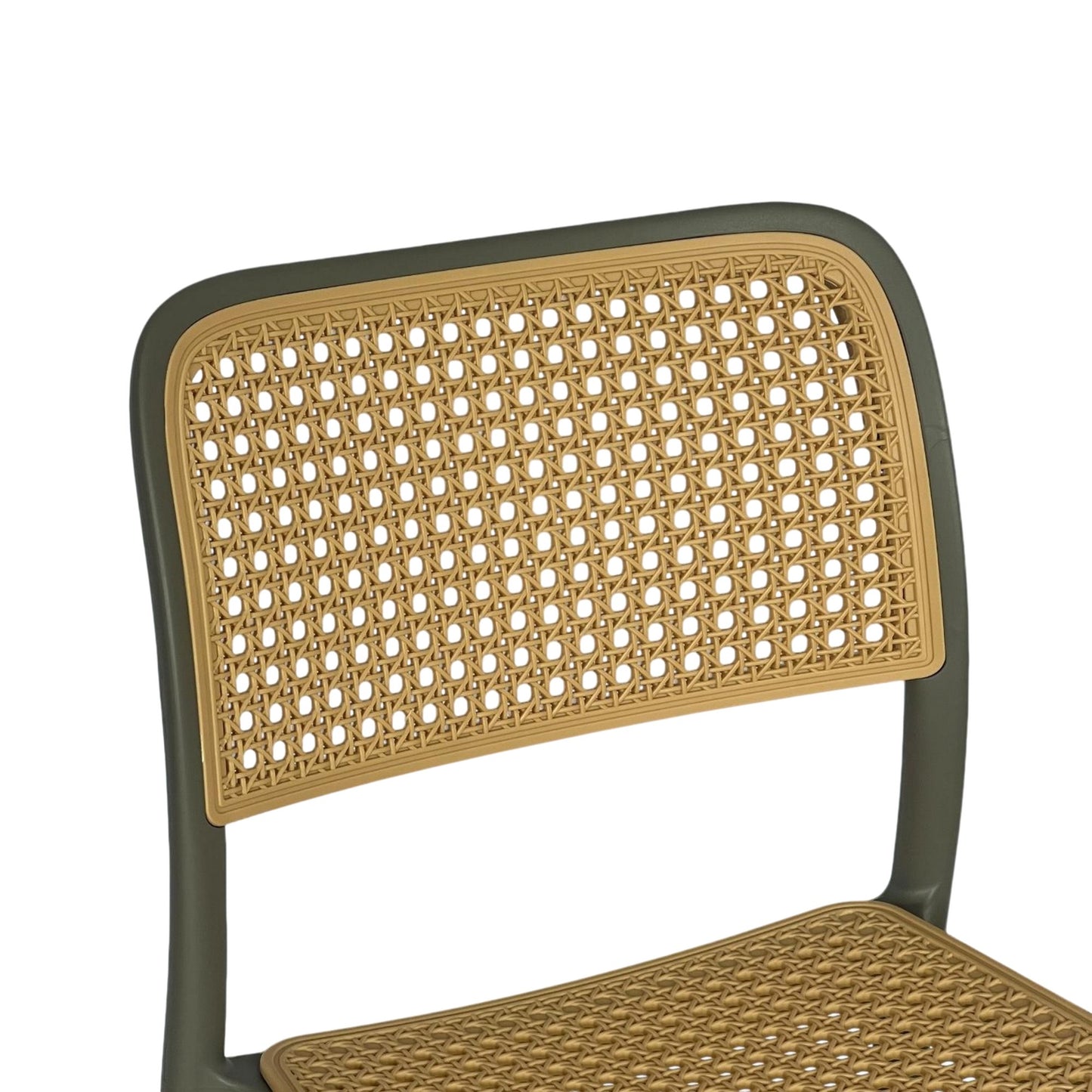 Silla En Polipropileno Solea Cuadrada Tipo Mimbre