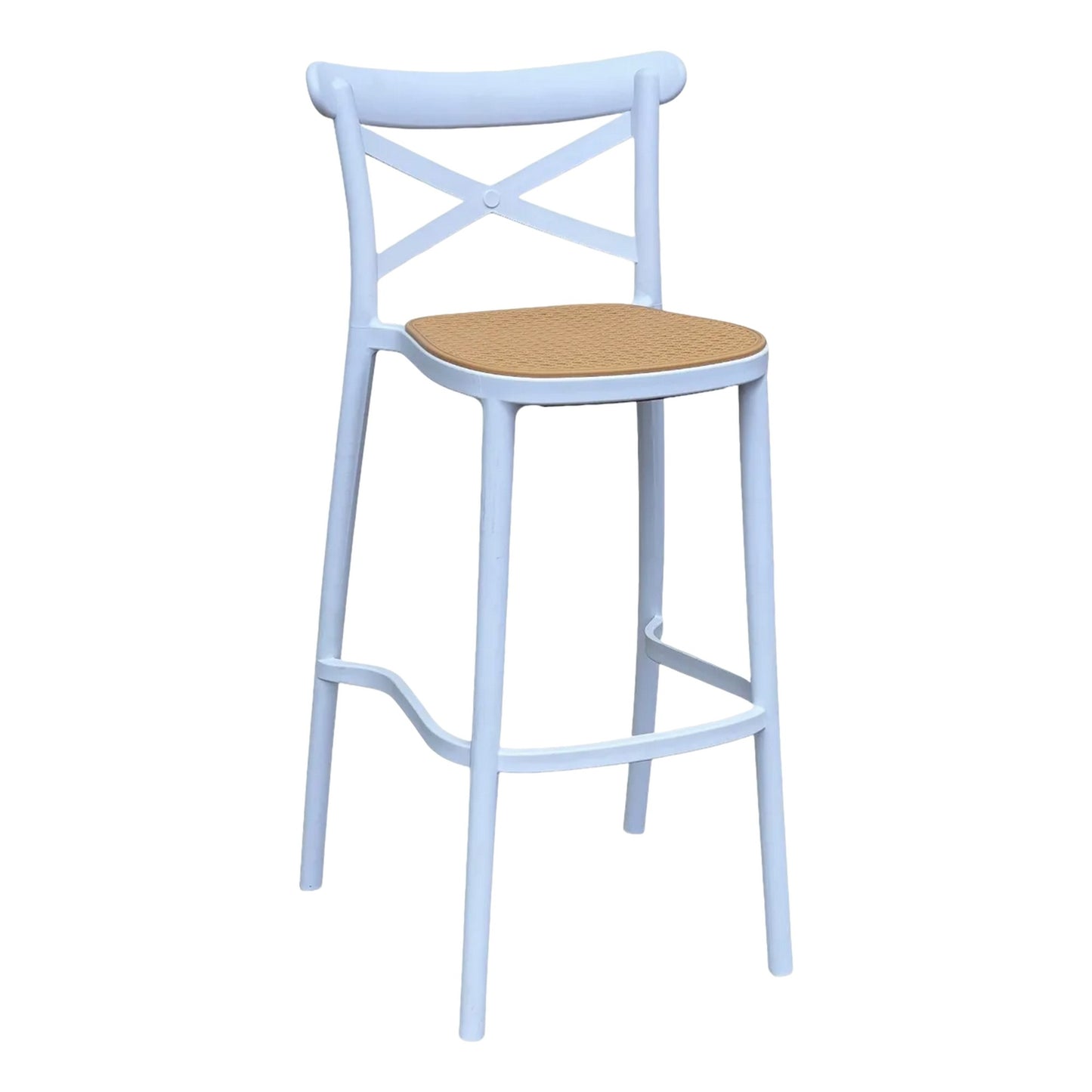 Silla De Barra Solea Polipropileno Espaldar Cruzado, Set X2