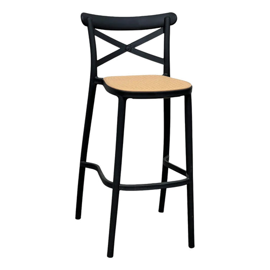 Silla De Barra Solea Polipropileno Espaldar Cruzado, Set X2