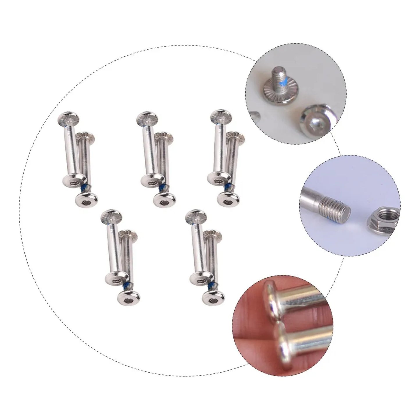 Tornillo para patín semiprofesional de 31 mm, SET X4