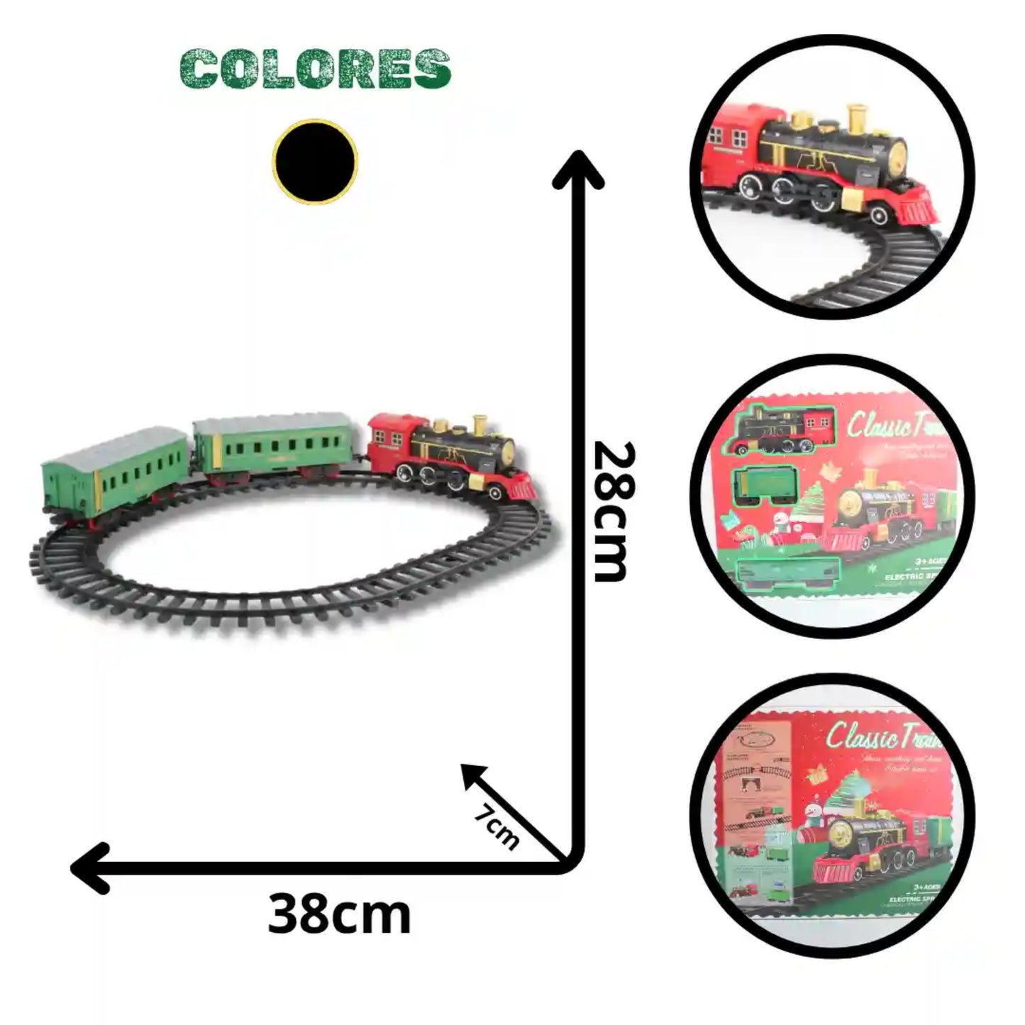 Tren Navideño Recargable Pye2